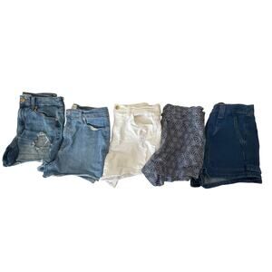 5 Pair Jean Shorts Bundle Distressed Universal Thread Wild Fable New Day Size 8
